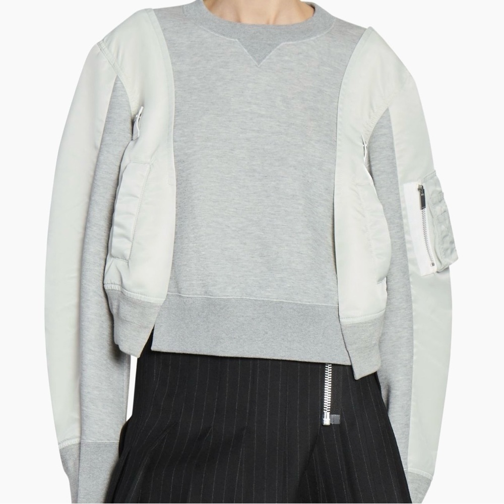 SACAI  Paneled Sweatshirt🌸 - Picture 13 of 13